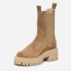 Chelsea boots cranté cuir velours^Texto Discount