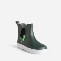 Chelsea boots de pluie kaki patch crocodile^BE ONLY Outlet