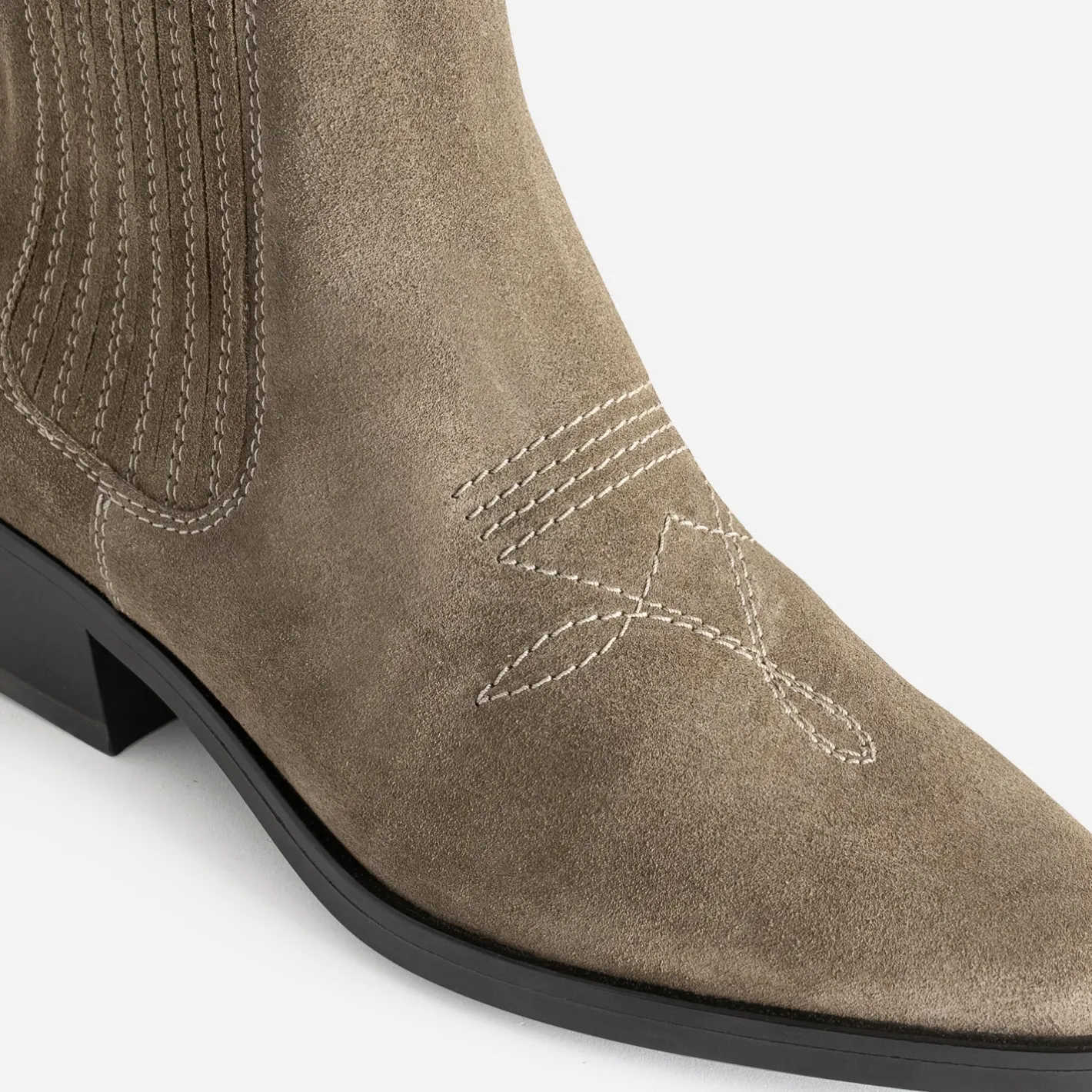 Chelsea boots cuir velours^Texto Discount