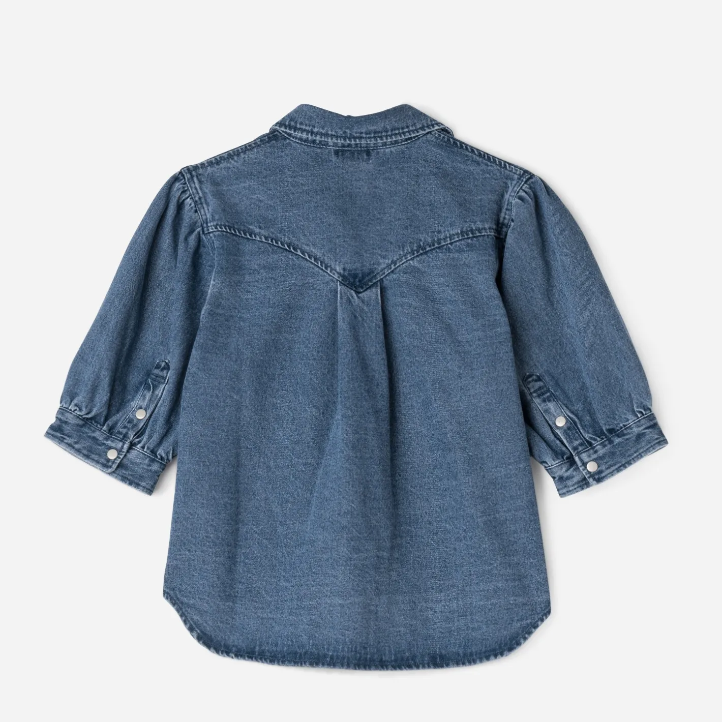 Chemise en jean manches courtes^Texto New