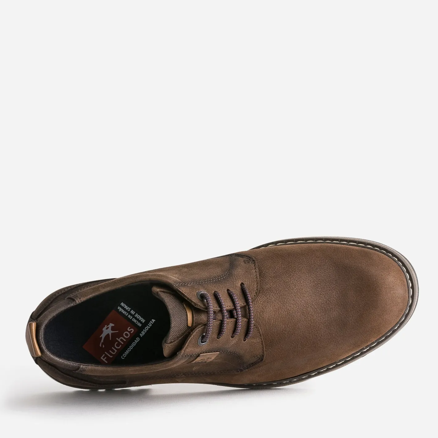 Derby confort en cuir nubuck^Fluchos Sale
