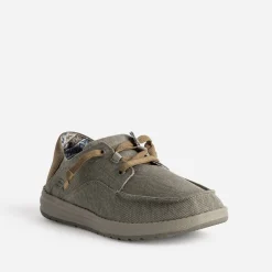 Derby confort toile et cuir velours^Skechers Discount