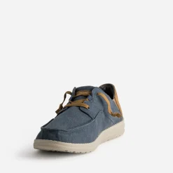 Derby toile et cuir velours^Skechers Hot