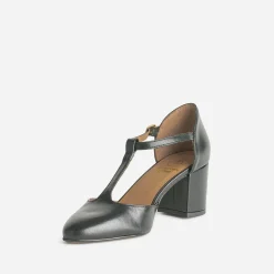 Escarpin-salomé éco-conçu en cuir^Eram Sale