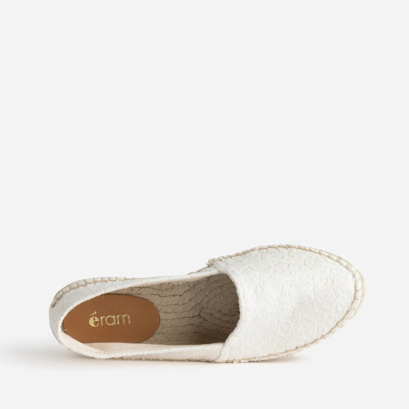 Espadrille écrue toile damassée^Eram Best