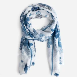 Foulard à motif fleurs bleues^Eram Online