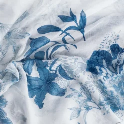 Foulard à motif fleurs bleues^Eram Online
