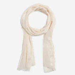Foulard écru fines rayures dorées^Eram Sale