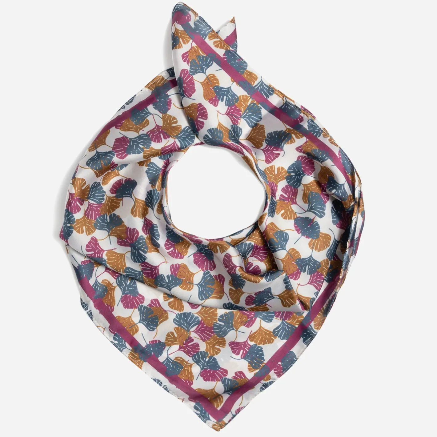 Foulard écru imprimé feuilles^Eram Online