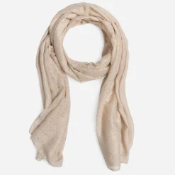 Foulard ecru pailleté doré^Eram Hot