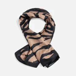 Foulard motif zèbre^Texto