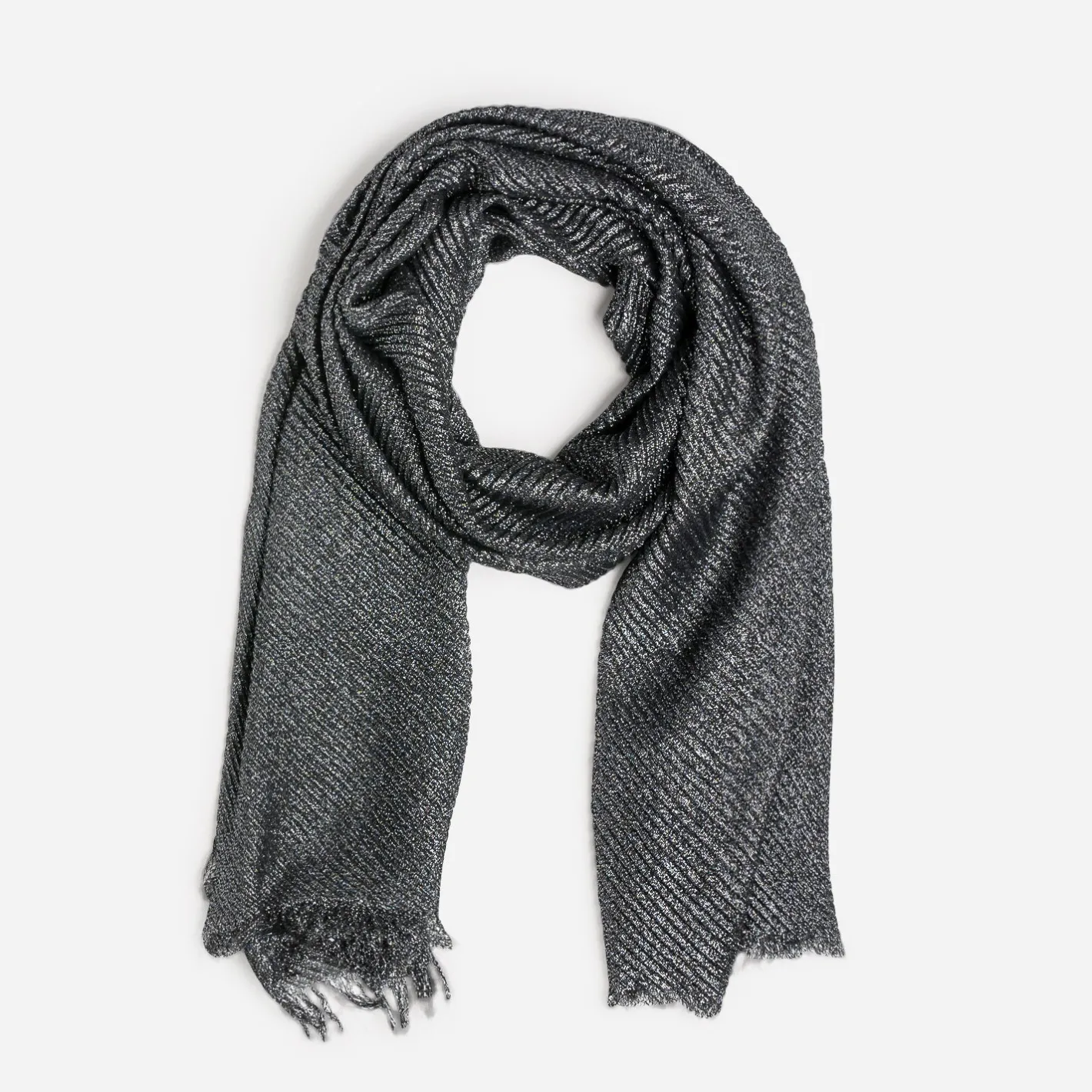 Foulard pailleté et plissé^Texto Online