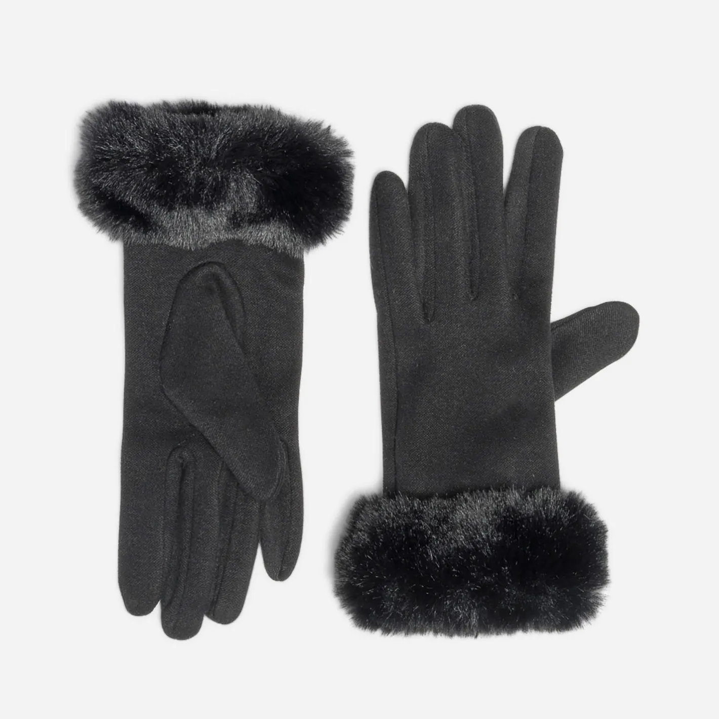 Gants s avec bords imitation fourrure^Eram Discount