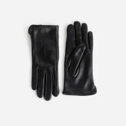 Gants s en cuir avec détails embossés^Eram New