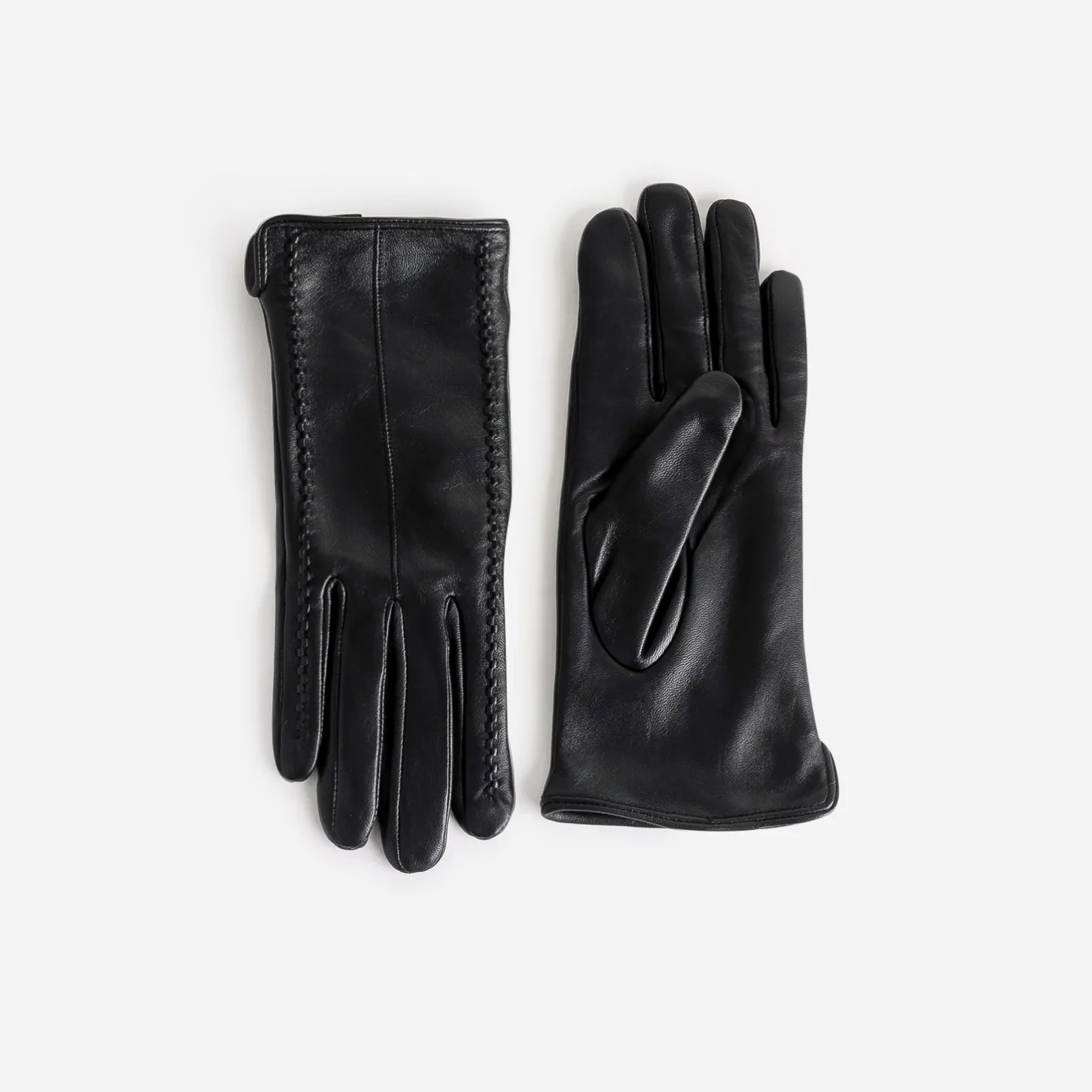 Gants s en cuir avec détails embossés^Eram New