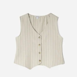 Gilet de costume rayures tennis^Texto Outlet