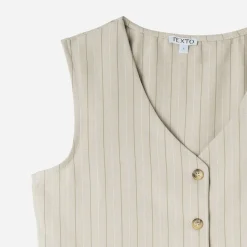 Gilet de costume rayures tennis^Texto Outlet