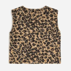 Gilet à motif léopard^Texto Sale
