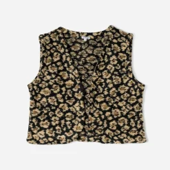 Gilet à motif léopard^Texto Discount