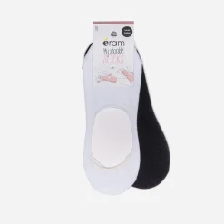 Lot de socquettes courtes blanches et noires^Eram Sale