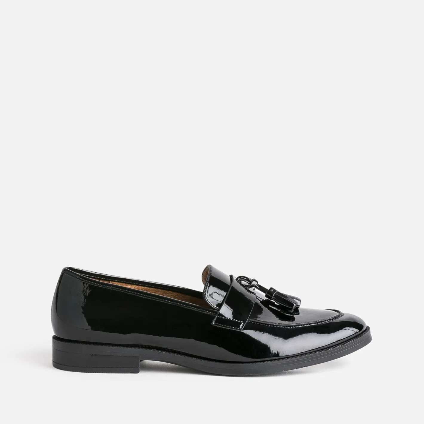 Mocassin à glands verni en cuir^Eram Flex Outlet