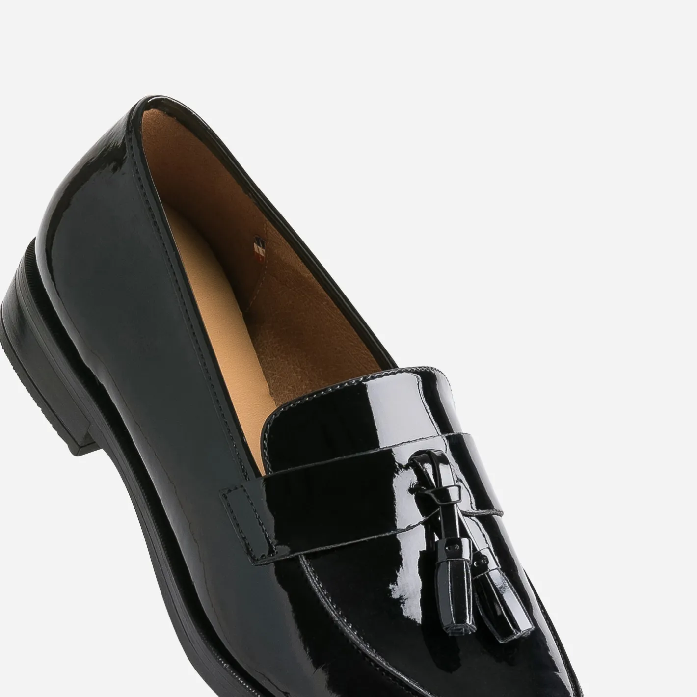 Mocassin à glands verni en cuir^Eram Flex Outlet