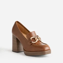 Mocassin à talon éco-conçu avec maxi chaîne^Eram Clearance
