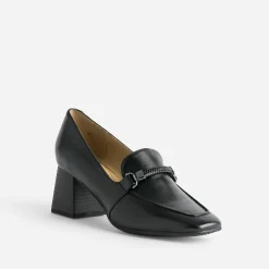 Mocassin à talon en cuir^Caprice