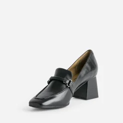 Mocassin à talon en cuir^Caprice