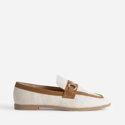 Mocassin bi-matière beige lin et^Eram Best