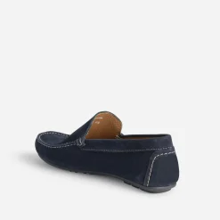 Mocassin bleu en cuir velours^Eram Sale