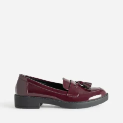 Mocassin bordeaux verni à pampilles^Eram Online
