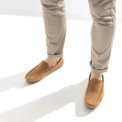 Mocassin camel en cuir velours^Eram Best