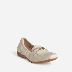 Mocassin beige clair cuir^Caprice Hot