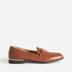 Mocassin cognac détails dorés^Eram