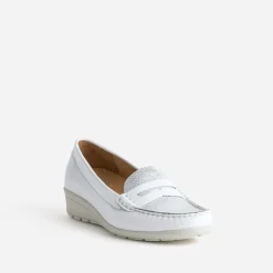 Mocassin et argenté cuir^FRANCE ARNO Hot