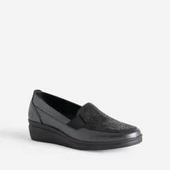 Mocassin gris en cuir^FRANCE ARNO