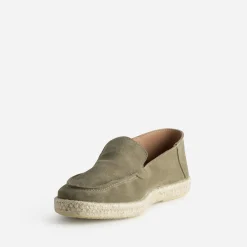Mocassin cuir velours semelle corde^Eram Discount