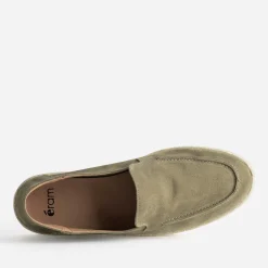 Mocassin cuir velours semelle corde^Eram Discount