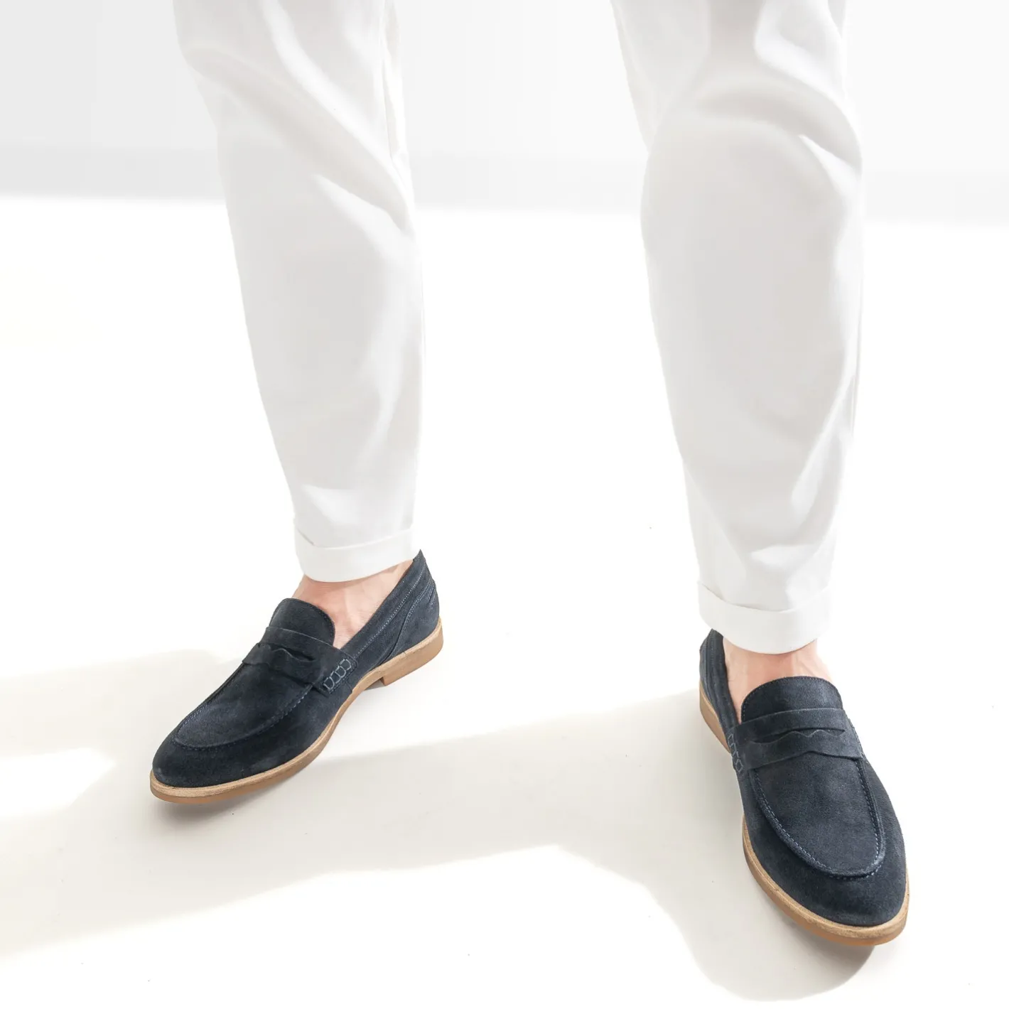 Mocassin cuir velours éco-conçu^Eram Hot
