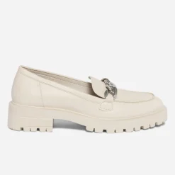 Mocassin beige à semelle crantée^Texto Outlet
