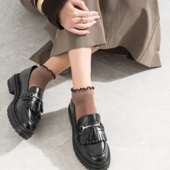 Mocassin cuir à frange et pampilles^Texto Online