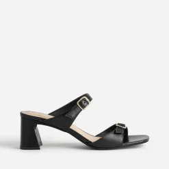 Mule à talon e cuir double bride^Eram New