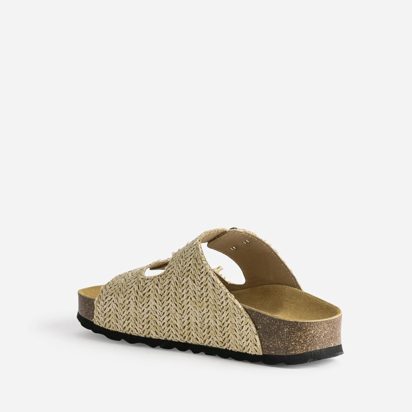 Mule anatomique effet raphia plateforme^Eram Outlet