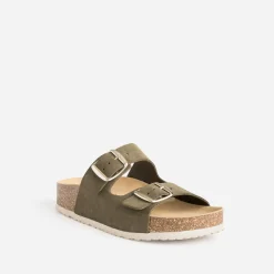 Mule anatomique en cuir velours^Eram Outlet