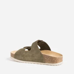 Mule anatomique en cuir velours^Eram Outlet