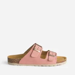 Mule anatomique cuir velours^Eram Sale