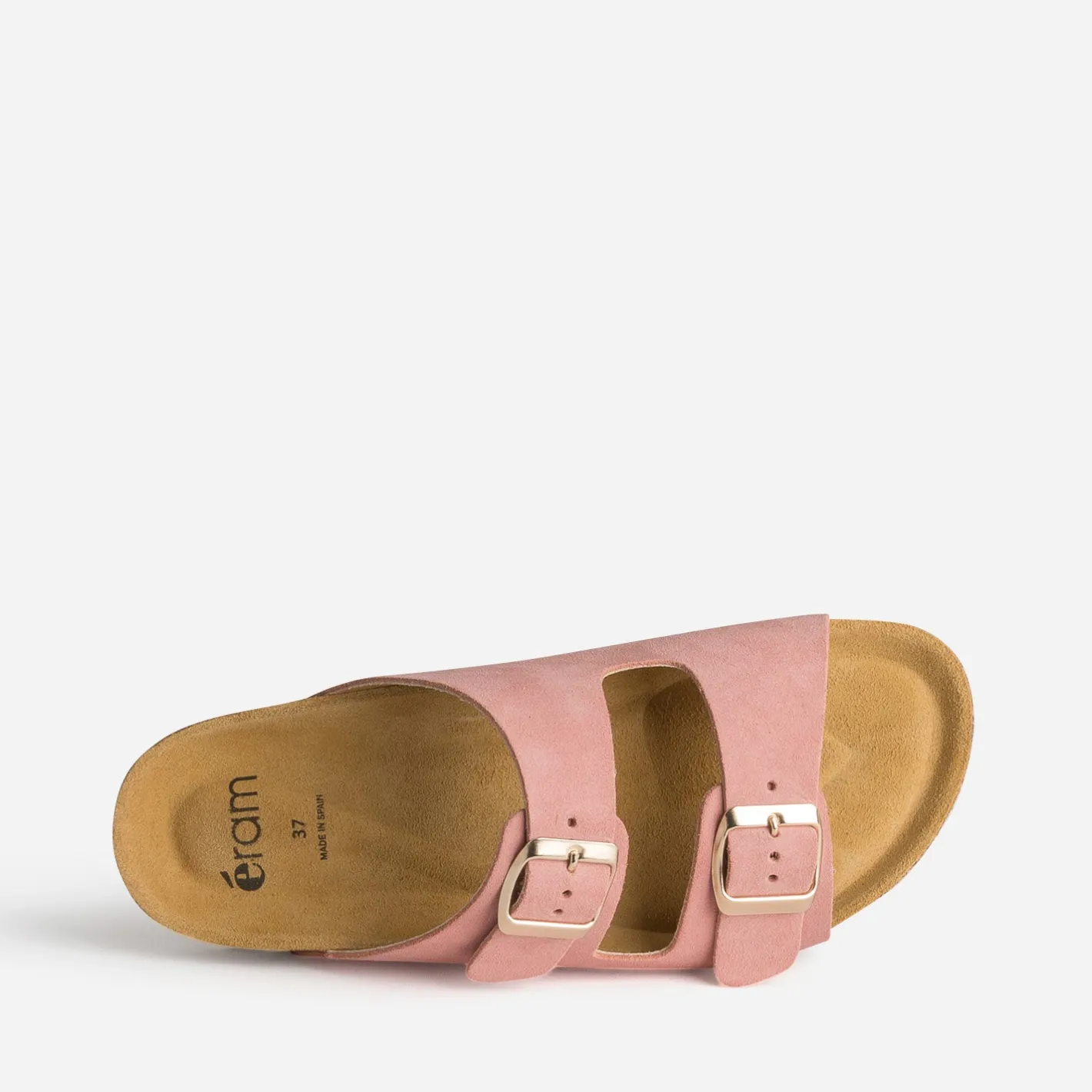 Mule anatomique cuir velours^Eram Sale