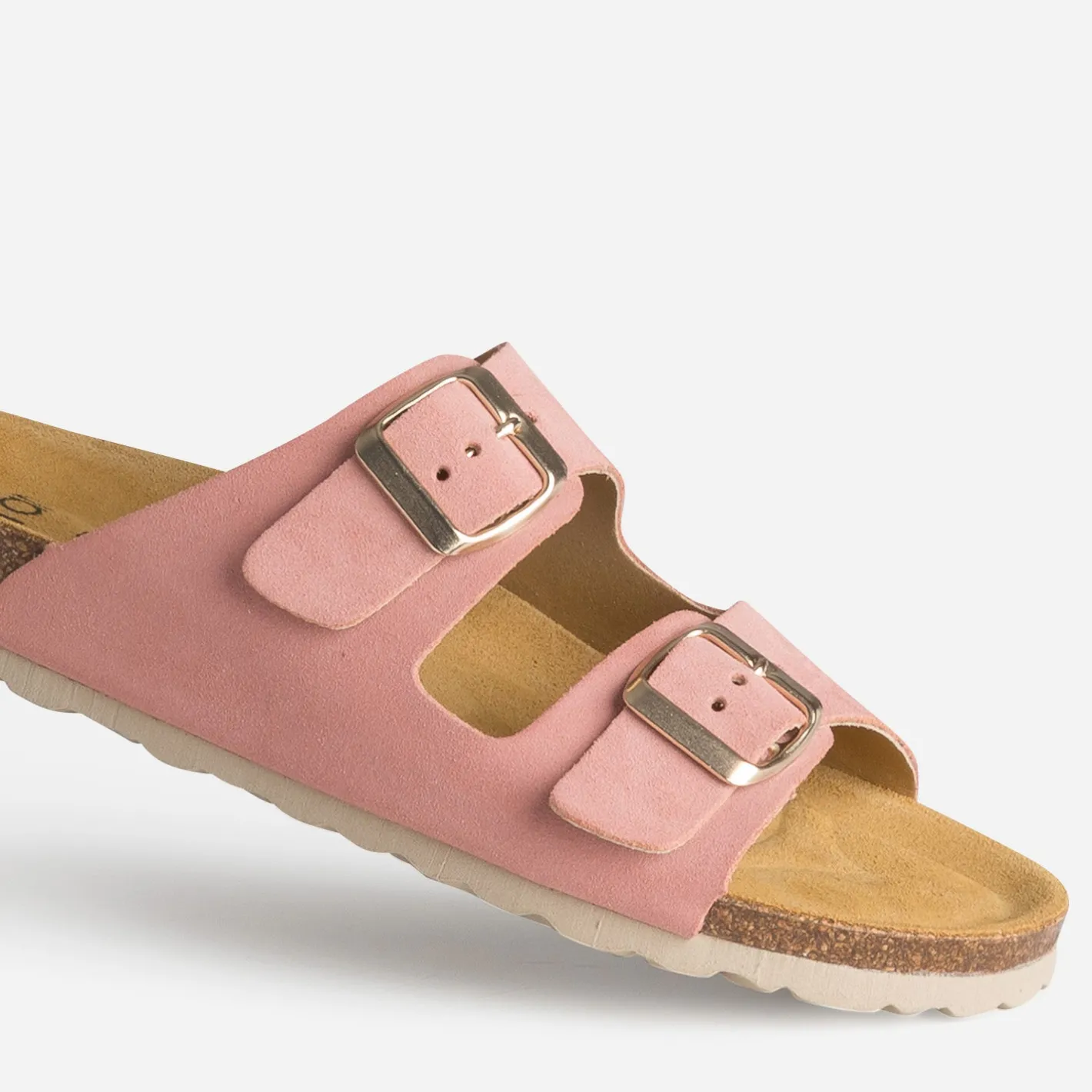 Mule anatomique cuir velours^Eram Sale