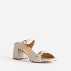 Mule à brides fines et boucles rectangulaires^Eram New